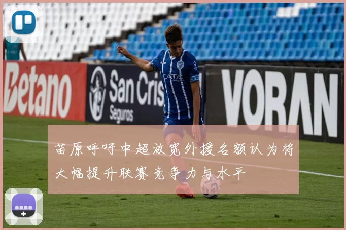 苗原呼吁中超放宽外援名额认为将大幅提升联赛竞争力与水平